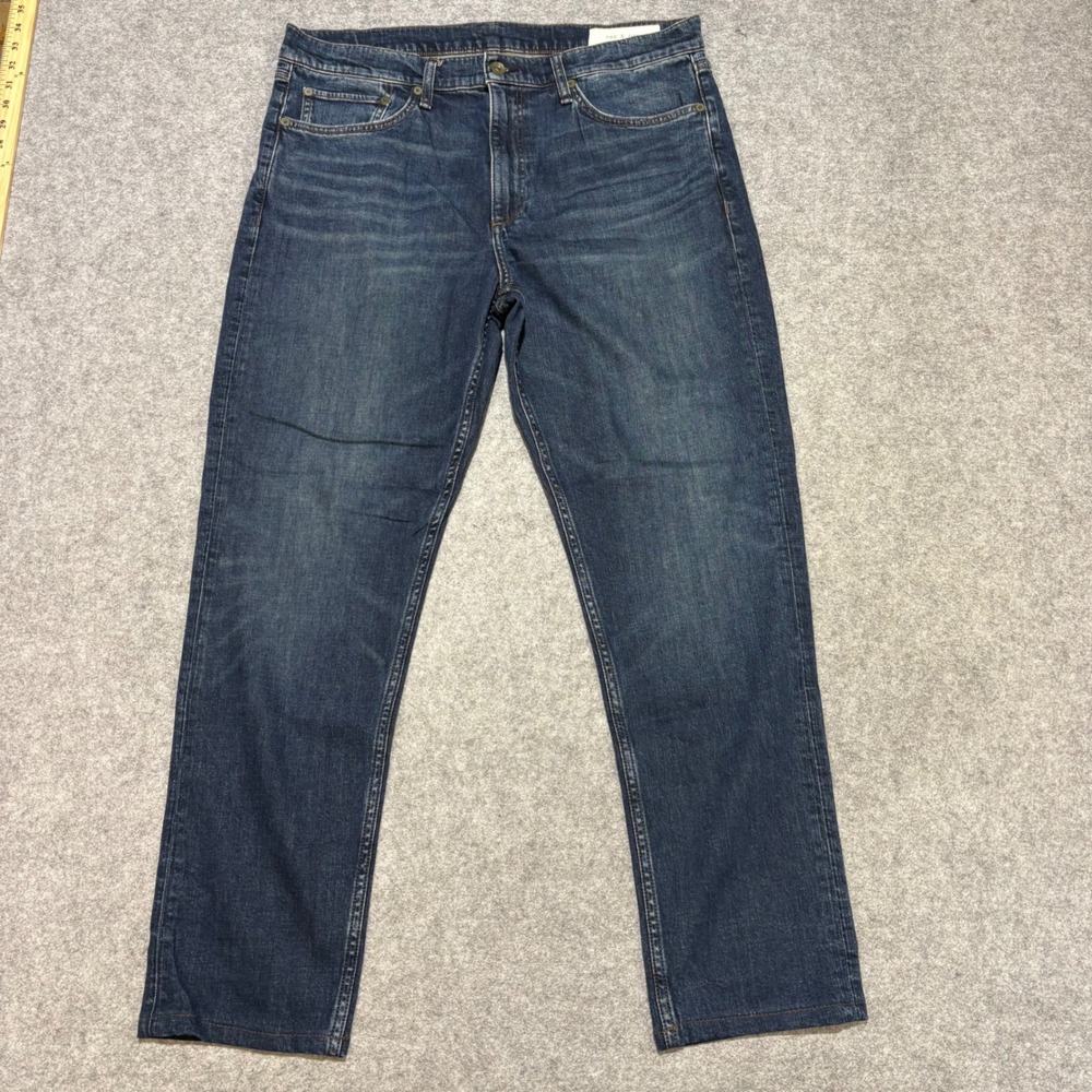 Rag & Bone Fit 2 Slim Mens Jeans 36x32 Cole Dark Wash Denim Pants 0394